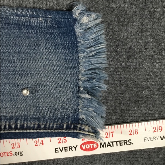 Indigo Rein distressed and embellished jeans juniors/teens size 5 - Picture 11 of 11